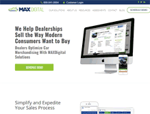 Tablet Screenshot of maxdigital.com